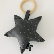 BebéLUX stjerne rangle gray candy