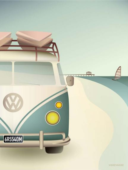 VW CAMPER plakat fra ViSSEVASSE - køb den her